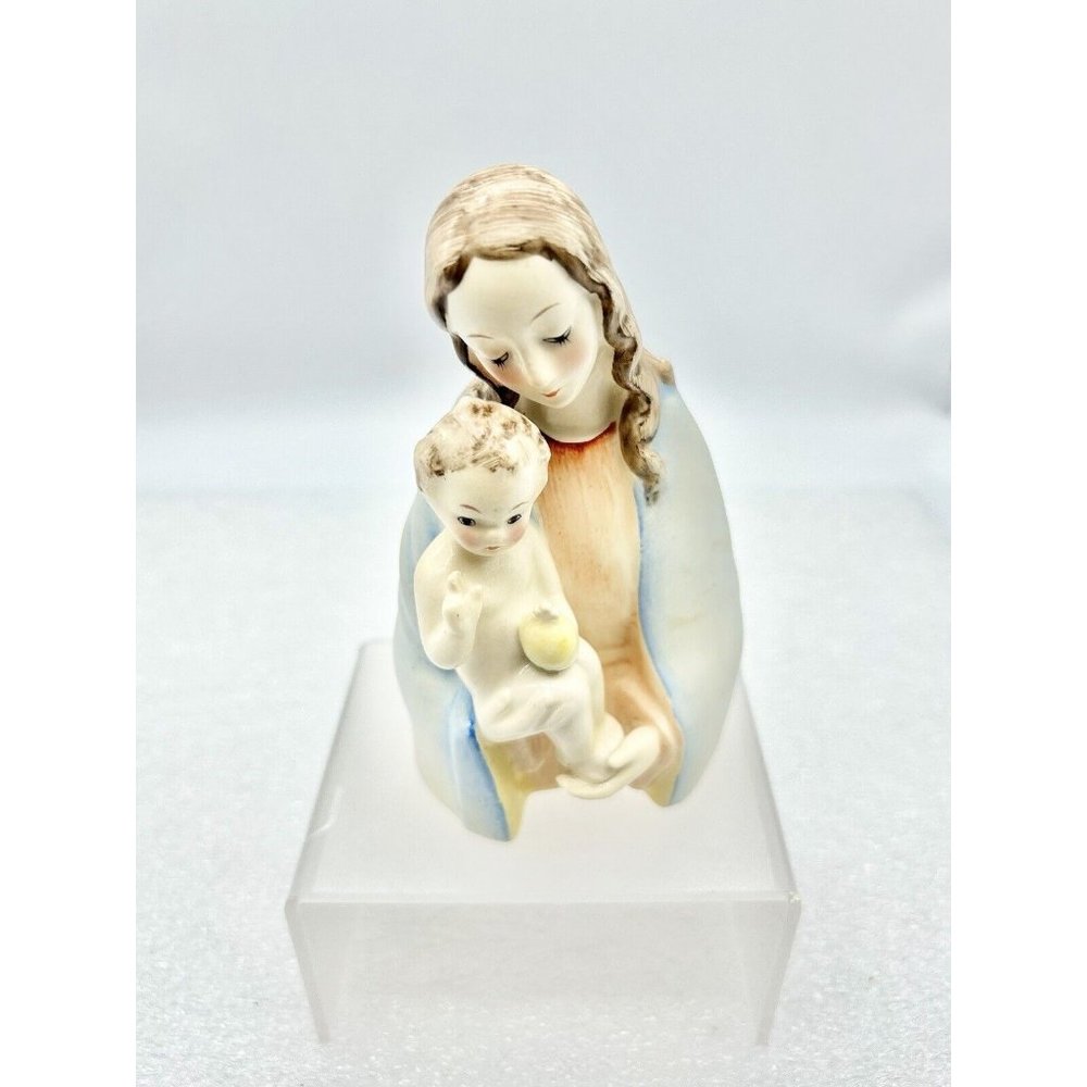 GOEBEL HM Virgin Mary Madonna and Child Figurine Bee Germany Vtg Religious Gift